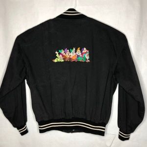 Vintage Disney Snow White 7 Dwarfs Jacket Mens Lg